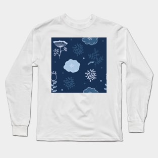 Elegance Seamless pattern with flowers Long Sleeve T-Shirt